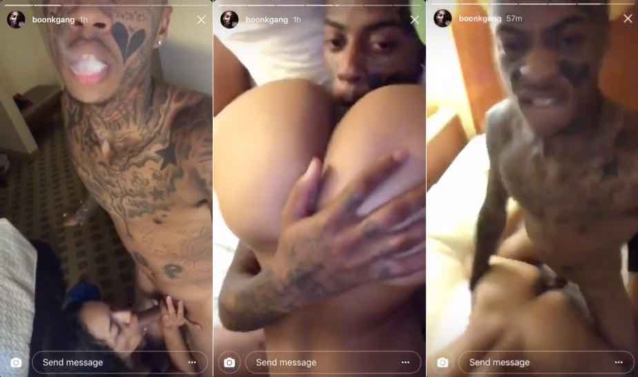 Boonk Gang Sex Tape Porn (Instagram Live Story Deleted)