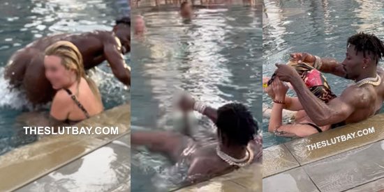 Antonio Brown Nude Exposing Himself In A Hotel Public Pool!
